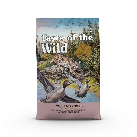 Taste Of The Wild Lowland Creek 2 kg - sucha karma dla kotów pieczona przepiórka, pieczona kaczka 2kg
