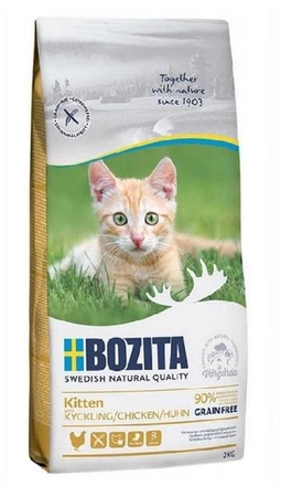 Bozita Kitten Grain Free Chicken - sucha karma dla kociąt 2kg