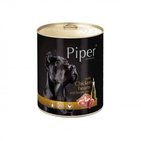 Dolina Noteci Piper z sercami Kurczaka i ryżem puszka 800 g - karma mokra dla psa 800g