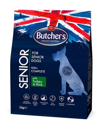 Butcher's Functional Senior Dog Dry z indykiem i ryżem 5 kg - sucha karma dla psów seniorów 5kg
