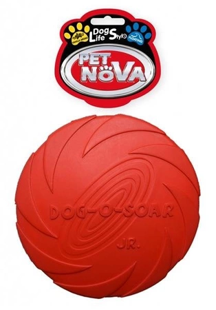Pet Nova DOG LIFE STYLE Frisbee, dysk gumowy 15cm czerwony