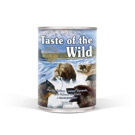 Taste Of The Wild Pacific Stream 390 g - mokra karma dla psów łosoś, ryby morskie o białym mięsie, wołowina z warzywami i owocami 390g