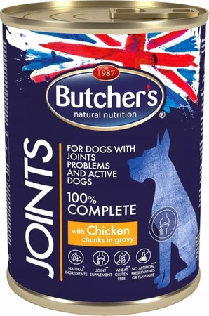Butcher's Functional Dog Joints Kawałki z kurczakiem w sosie 400g - mokra karma dla dorosłych psów wzmacniająca stawy