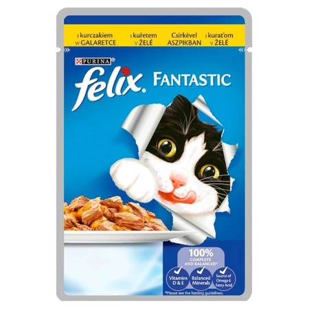 Felix Fantastic Karma dla kotów z kurczakiem w galaretce 100 g