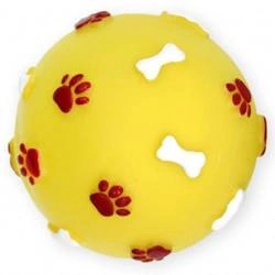 Pet Nova, piłka ze wzorem łapek i kości - zabawka dla psa