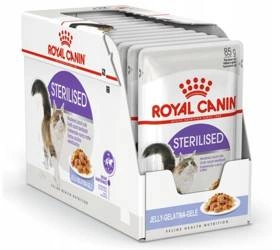 Royal Canin Sterilised jelly 85 g x12 - karma mokra dla kotów dorosłych, sterylizowanych w galarecie 85gx12
