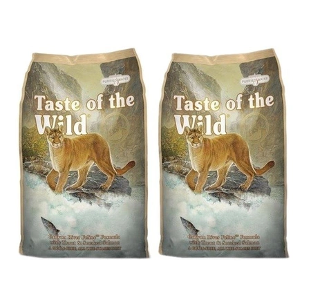 Taste Of The Wild Canyon River Feline 2 x 2 kg - sucha karma dla kotów z pstrągiem i wędzonym łososiem 2 x 2kg