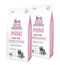 Brit Care Mini Grain-Free Yorkshire 2x 7 kg - hypoalergiczna bezzbożowa karma dla psów rasy Yorkshire Terrier 2x7kg