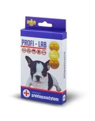 PCHEŁKA  Profi-Lab Buldog 55 cm  - Obroża przeciwko kleszczom i pchłom dla psów w typie rasy buldog, długość: 55 cm