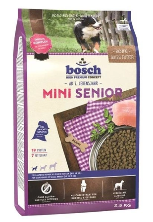 Bosch PetFood Bosch Mini Senior 2.5 kg - sucha karma dla starszych psów rasy małej 2.5 kg