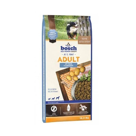 Bosch Adult Fish & Potato 15kg - sucha karma dla psów dorosłych, 15 kg