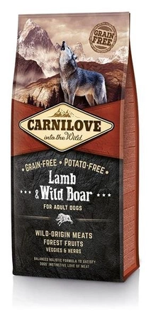 Carnilove Lamb & Wild Boar For Adult 12 kg - sucha karma dla dorosłych psów jagnięcina dziczyzna 12kg