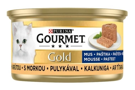 Gourmet Gold Mus z Indykiem 85 g - mokra karma dla kotów z indykiem 85g