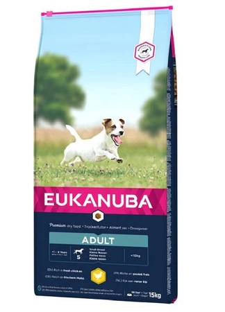 EUKANUBA PROFESSIONAL Active Adult Small Breed 18 kg - Sucha karma dla psów ras małych, bogata w świeżego kurczaka 18 kg