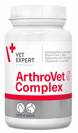 VETEXPERT ArthroVet Complex 90 tab. - preparat dla psów i kotów z zaburzeniami chrząstek stawowych i stawów