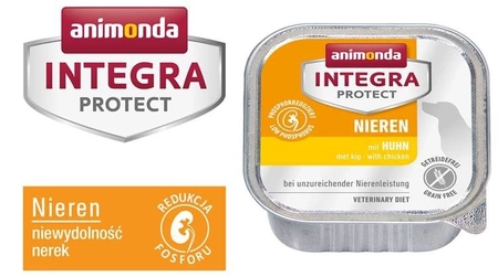 Animonda Integra Protect Nieren Mit Huhn 150 g - mokra karma dla psów z niewydolnością nerek kurczak 150g