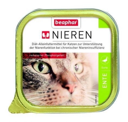 Beaphar Nieren Diet Ente 100 g - mokra karma dla kotów z niewydolnością nerek z kaczką 100g