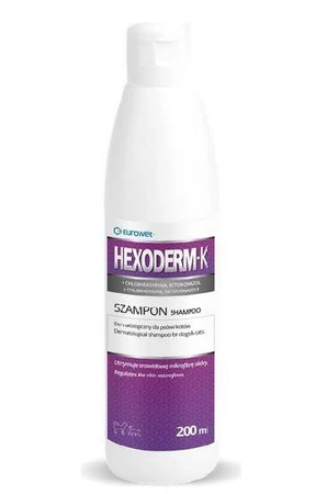 EUROWET HEXODERM-K szampon dermatologiczny pies/kot 200ml