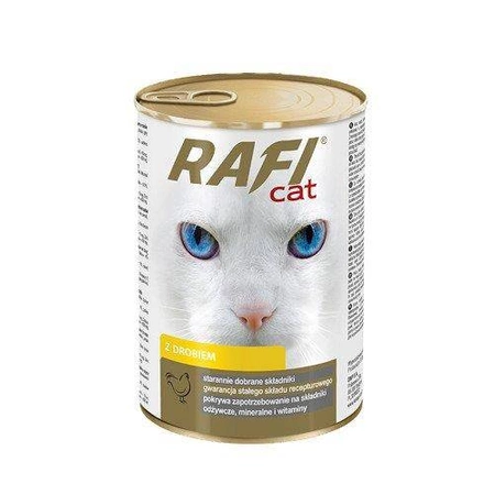 Rafi Cat z Drobiem w Sosie Puszka 415G