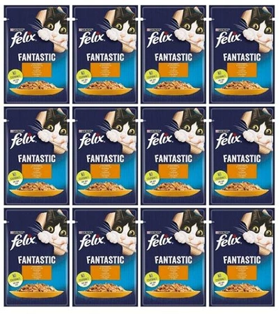 Felix Fantastic Karma dla kotów kurczak w galaretce 12 x 85 g ZESTAW