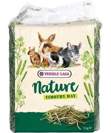 Versele - Laga Nature Timothy Hay 1 kg - siano z tymotki łąkowej dla królików, kawii domowych, szynszyli, koszatniczek 1kg