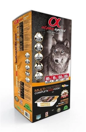 Alpha Spirit Wild And Perfect Complete Dog Food The Only One Hypoallergenic Multiprotein 9,5kg - sucha hipoalergiczna karma dla dorosłych psów wszystkich ras multiproteina 9,5kg