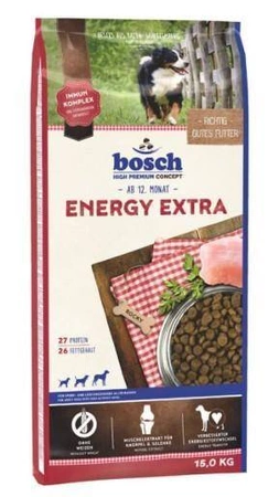 BOSCH Energy Extra 15 kg - sucha karma dla psów aktywnych, 15kg