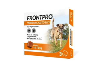 FRONTPRO DOG M tabletki na pchły i kleszcze dla psów 4-10 kg - 3szt