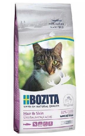 Bozita Hair & Skin Wheat Free Salmon 2 kg - sucha karma dla kotów dorosłych, z długą sierścią 2 kg