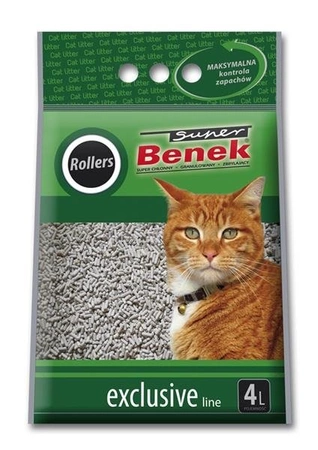 Certech Super Benek Exclusive Rollers 4 l - żwirek dla kotów 4l