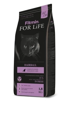 Fitmin For Life Hairball 1.8 kg - sucha karma dla kotów długowłosych 1.8kg