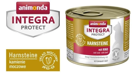 Animonda Integra Protect Harnsteine mit Rind 200 g - mokra karma dla kotów ze zwyrodnieniem stawów z wołowiną 200g
