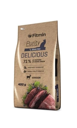 Fitmin Purity Delicious Venison 400 g - sucha karma dla kotów z dziczyzną 400g