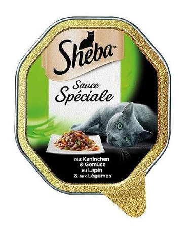 SHEBA Tacka Sos Królik/warzywa 85g - mokra karma dla kota 