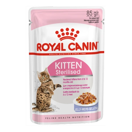 Royal Canin Kitten Sterilised Galaretka 85 g - mokra karma dla sterylizowanych kociąt w galaretce 85g
