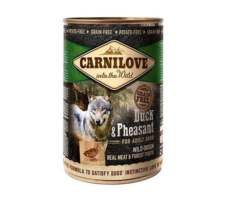 Carnilove Wild Meat Duck & Pheasant 400 g - sucha karma dla psów kaczka bażant 400g