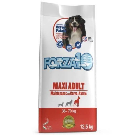 FORZA10 Maxi Maintenance z jeleniem i ziemniakami sucha karma dla dorosłych psów dużych ras 12,5 kg