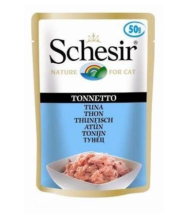 Schesir karma dla kotów saszetka tuńczyk 50g
