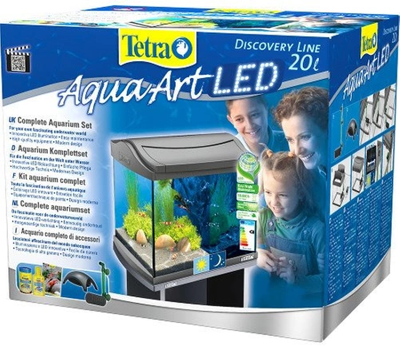 Tetra AquaArt LED Shrimp 20 L kol. szary