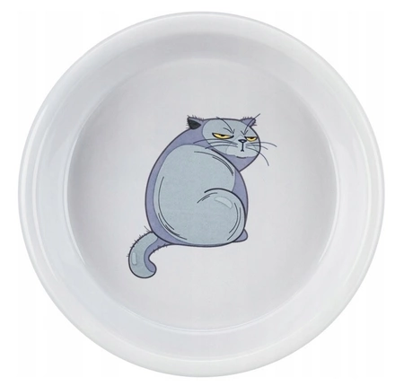 TRIXIE Miska ceramiczna dla kota z nadrukiem 250 ml