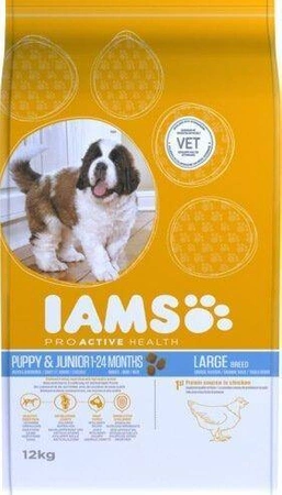 IAMS ProActive Health Puppy & Junior Large Breed Chicken 12 kg