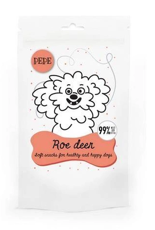 Paka Zwierzaka PRZYSMAKI PEPE mini chunkies Roe Deer (sarna) 70g - przysmak dla psów dorosłych
