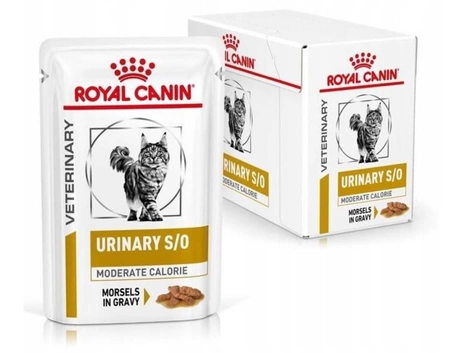 Royal Canin Vet. Urinary S/O Moderate calorie 12x85g - mokra karma dla kotów, na drogi moczowe,12x85g