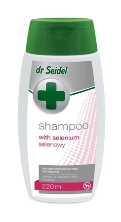 Dermapharm dr seidel szampon selenowy z odżywką dla psów, kotów i fretek 220 ml