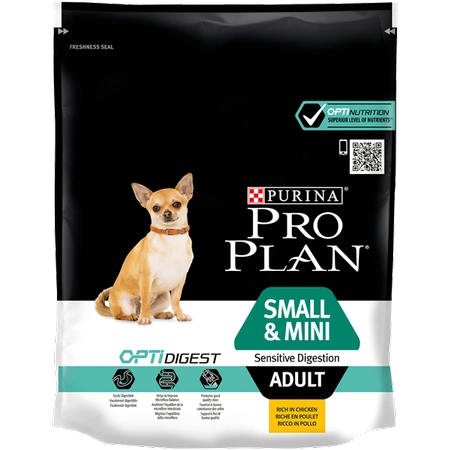 Purina Pro Plan Optidigest Small & Mini Adult 700 g - sucha karma dla dorosłych psów rasy małej i miniaturowych z wrażliwym przewodem pokarmowym 700g