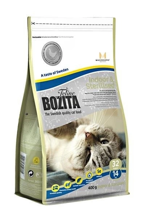 Bozita Feline Indoor & Sterilised Happchen in Grelee mit Huhnchen 400 g - mokra karma dla kotów przebywających w domu i po sterylizacji 400g