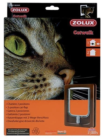 Zolux Drzwiczki dla kota 2reg brąz