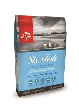 Orijen Six Fish 1.8 kg - sucha karma dla kotów na bazie 6 ryb 1.8kg