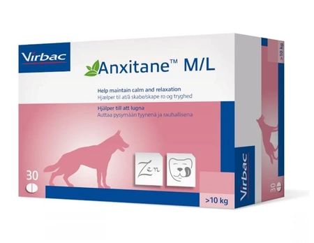 VIRBAC Anxitane M/L Suplement na stres dla psów i kotów