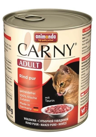 Animonda Carny Adult Rind Pur 800 g - mokra karma dla dorosłych kotów z wołowiną 800g